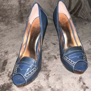 Jessica Simpson Blue Ikina Heels